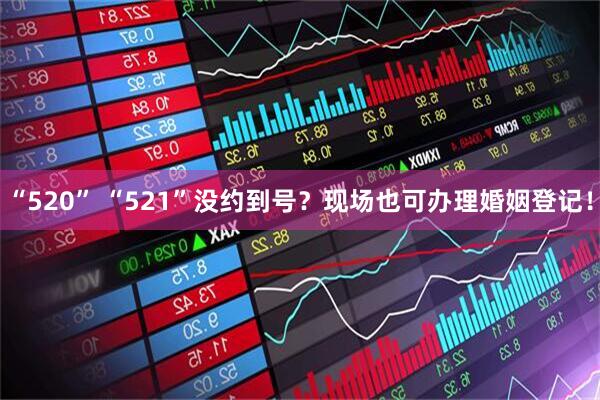 “520” “521”没约到号?现场也可办理婚姻登记!